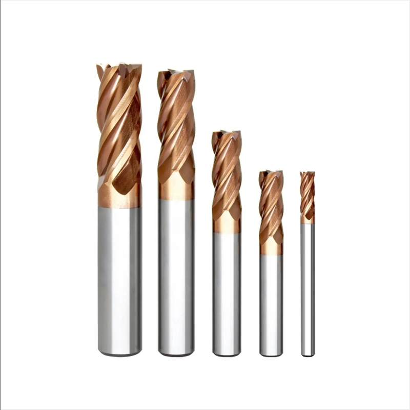 HRC55 Solid Carbide 4 Flute Endmill Flat Milling Cutter