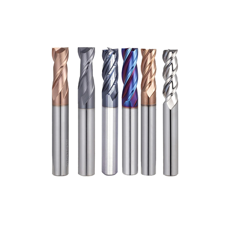 HRC45 HRC55 HRC65 2/4 Flute Carbide End Mills CNC Aluminum Milling Cutter